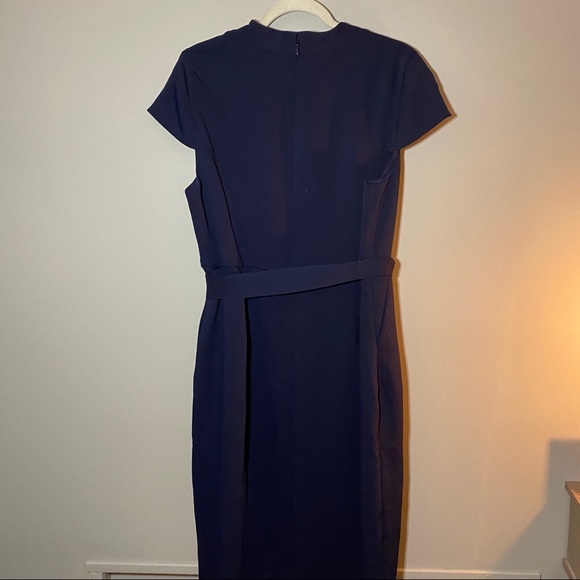 ❌SOLD❌J. CREW Faux Wrap Triple Dobby Dress - Picture 3 of 5
